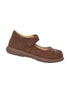 Angel Girls Brown Bloom Leather Lining Gum Sole Mary Jane Shoes 4-10 Toddler - SophiasStyle.com